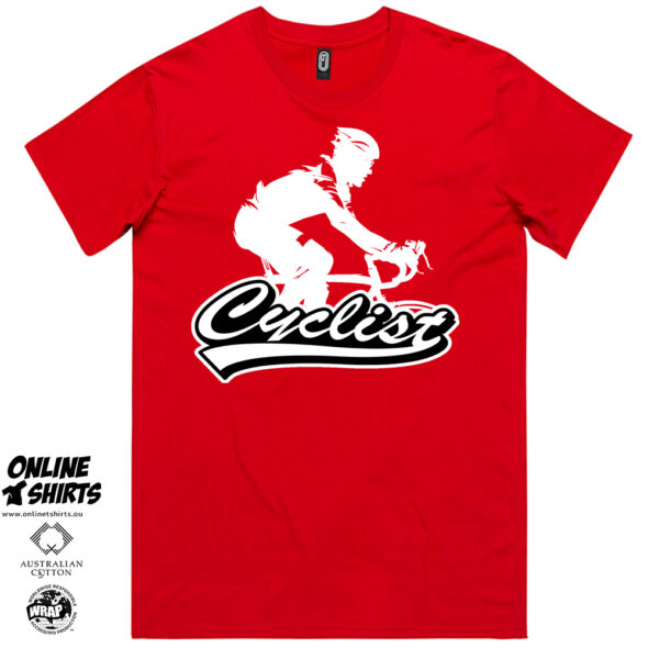 Cyclist Rider Logo T Shirt