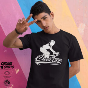 Cyclist Rider Logo T Shirt