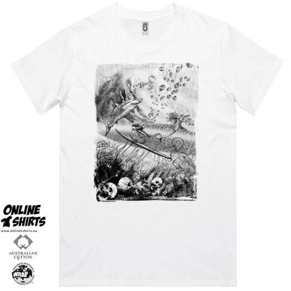 Davy Jones Surfing T Shirt