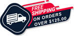 Free Shipping on all orders over $125.00