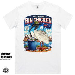 Australian Bin Chicken T Shirt White