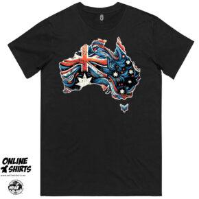 Retro Artistic Australia T Shirt
